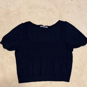 Loft Navy Elegant Women's Sweater Top